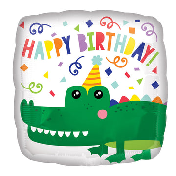 Alligator Birthday Small Balloon
