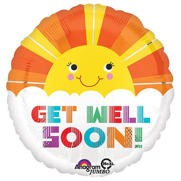 get well soon sun balloon