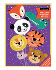 Animal Balloons Puzzle Greeting Card