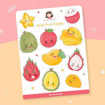 Asian Fruits Sticker Sheet