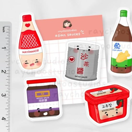 Asian Sauces Sticker Pack