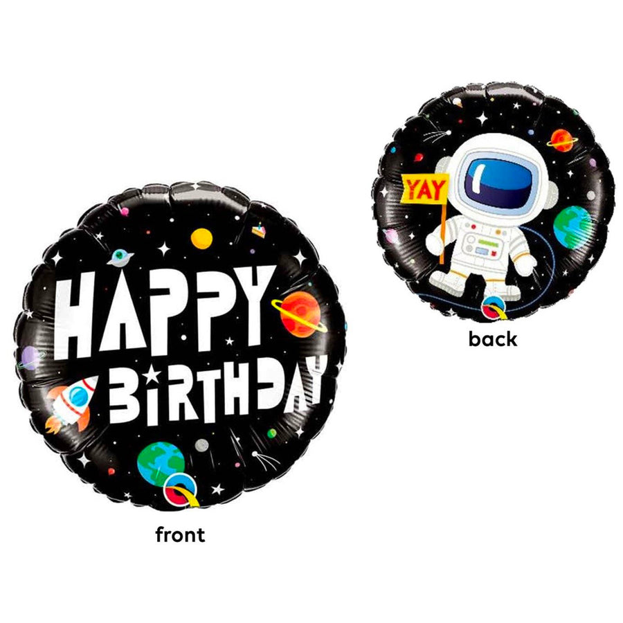 Space Astronaut Birthday Small Mylar Balloon