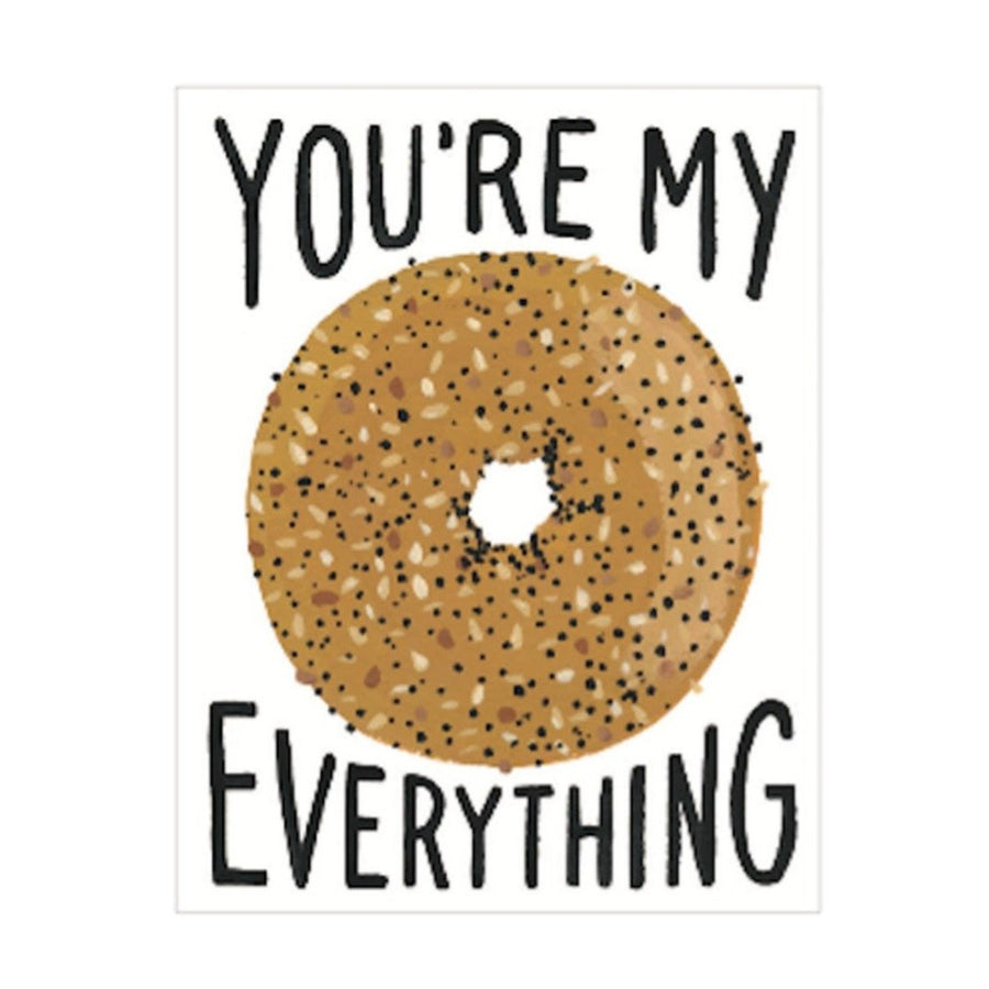 you're my everything bagel greeting card
