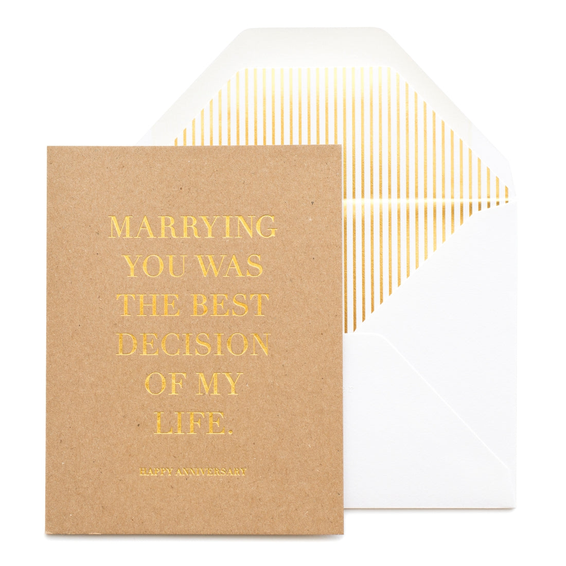 Marrying You Was the Best Decision of My Life Card