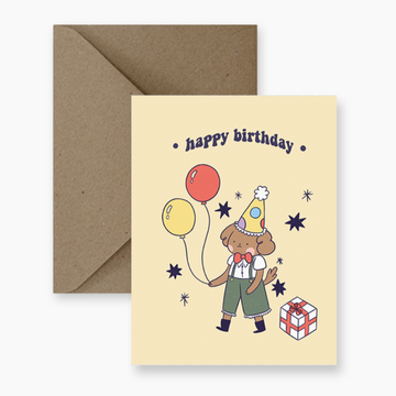 Birthday Balloons from a Good Boy Card