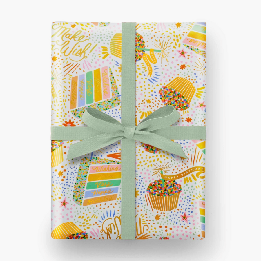 Birthday Cake Wrapping Paper Roll [pick up only]