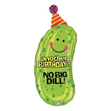 no big dill pickle birthday balloon