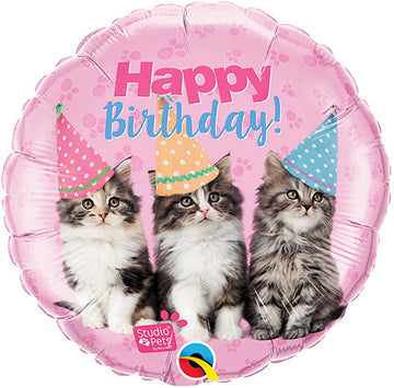 Kittens Birthday Small Balloon