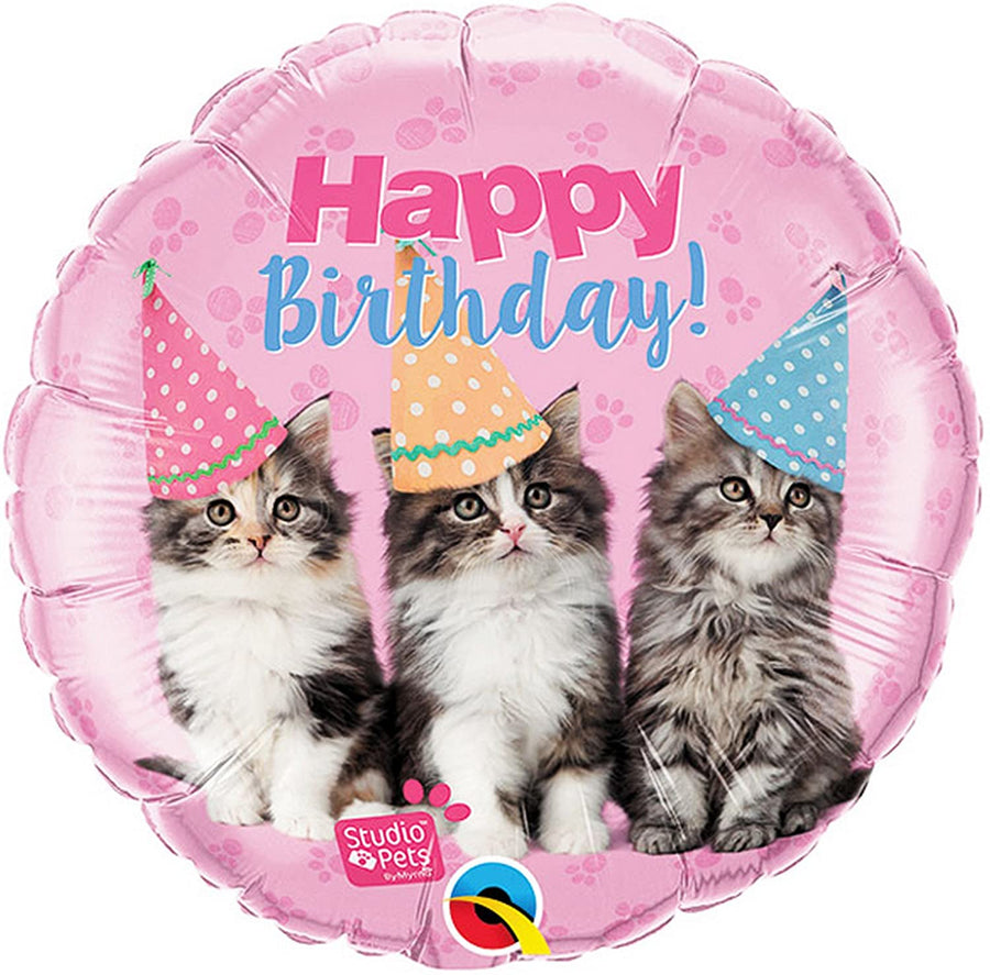 Kittens Birthday Small Balloon