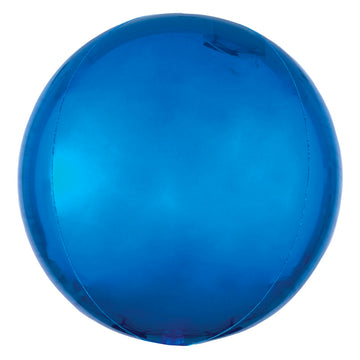 Royal Blue Metallic Round Orb Balloon