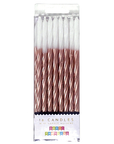 Bronze Spiral Metallic Candle Set