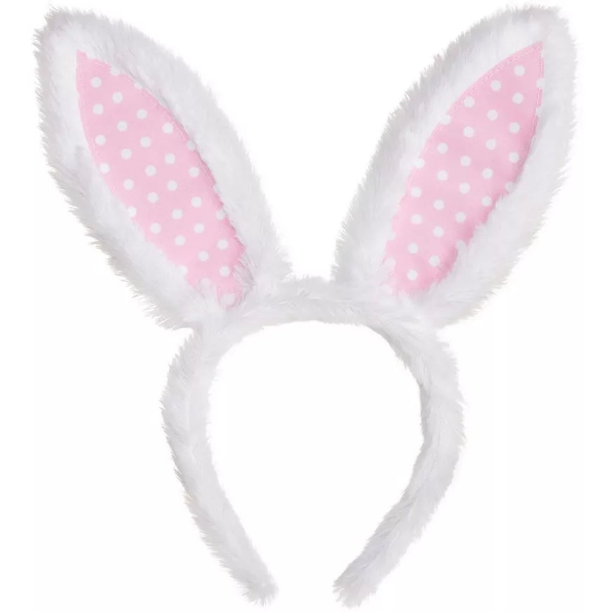 Polka Dot  Bunny Ears Headband