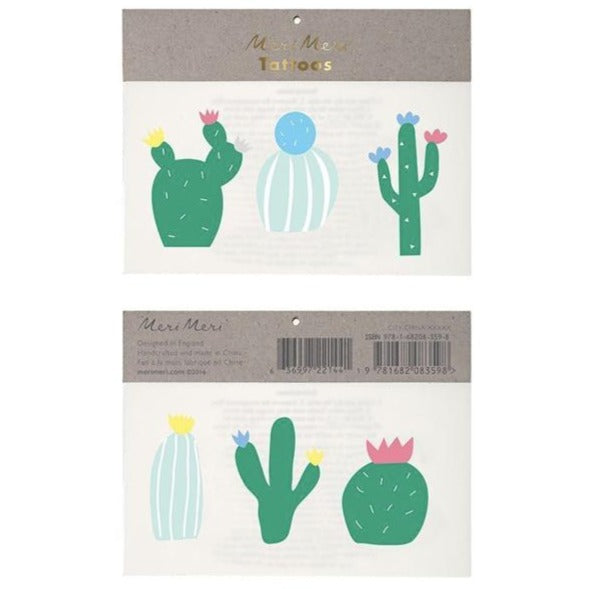 temporary cactus tattoos
