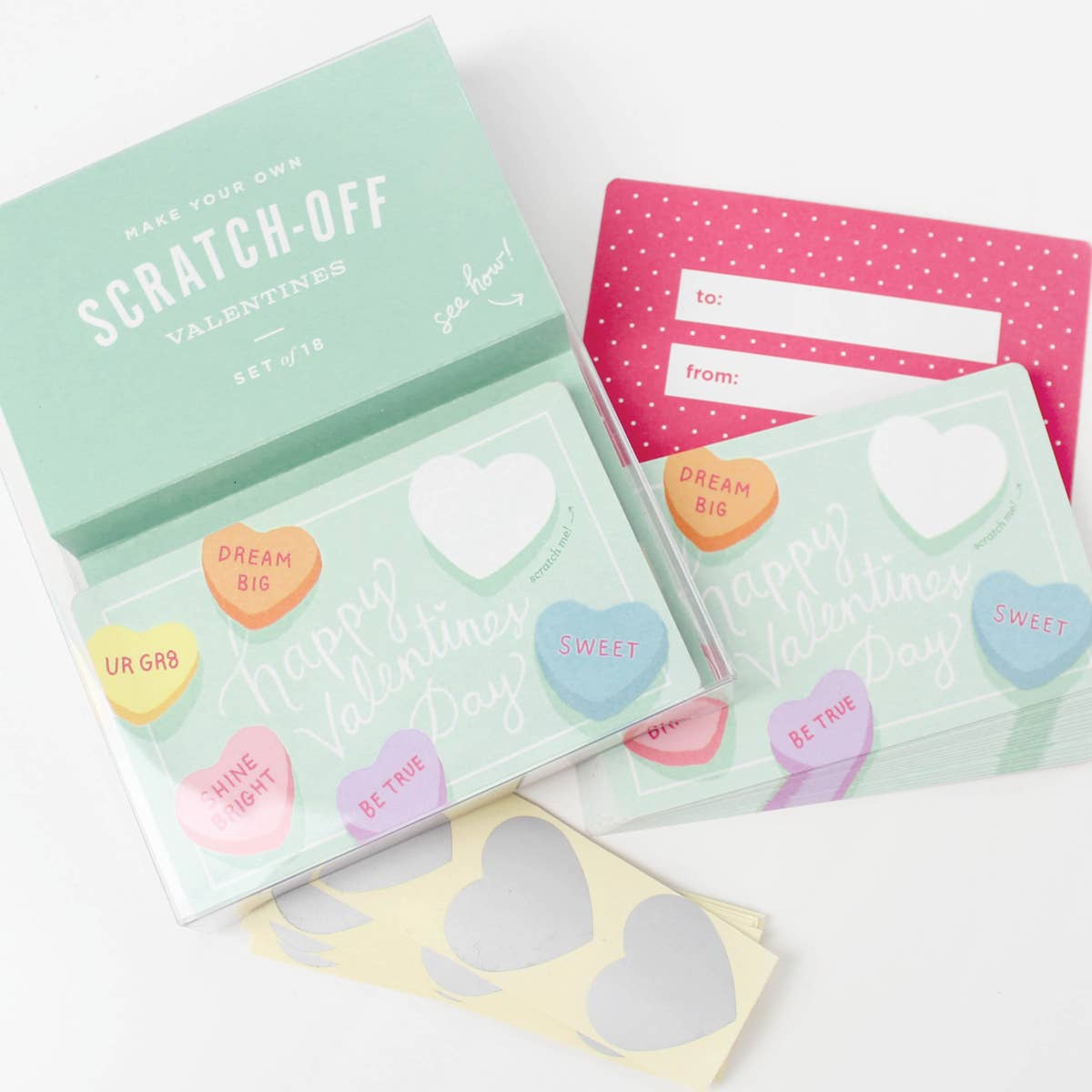Sweetheart Scratch-Off Valentines Box Set