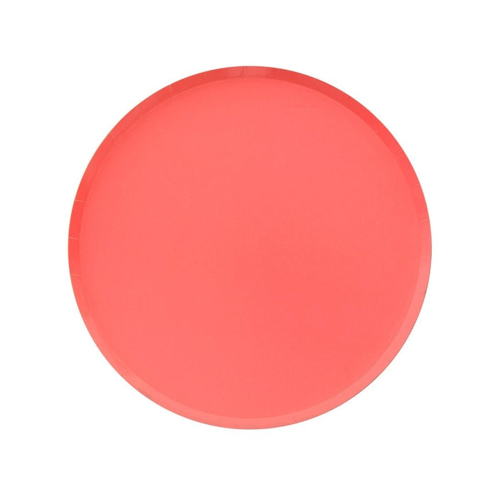 Coral Round Plates