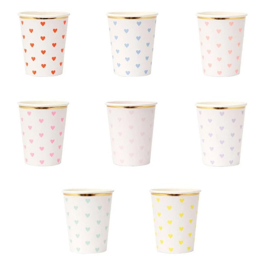 Pastel Heart Cups