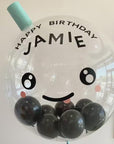 Boba Balloongram in Peach Green Tea