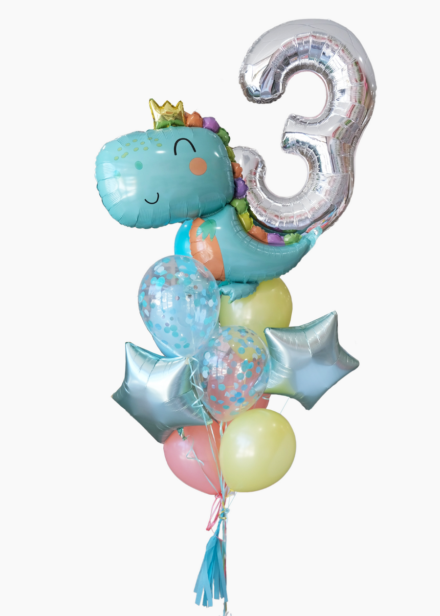 Baby Dino Birthday Balloongram