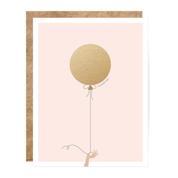 balloon scratch-off greeting card