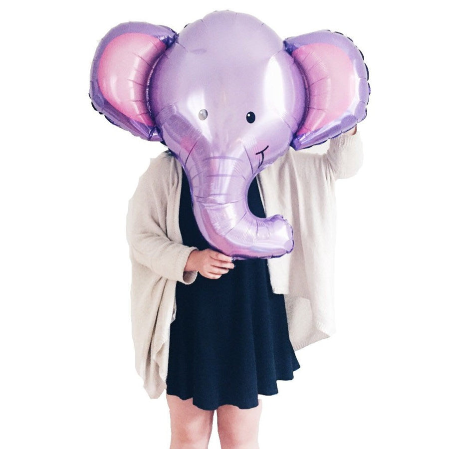 purple elephant head balloon