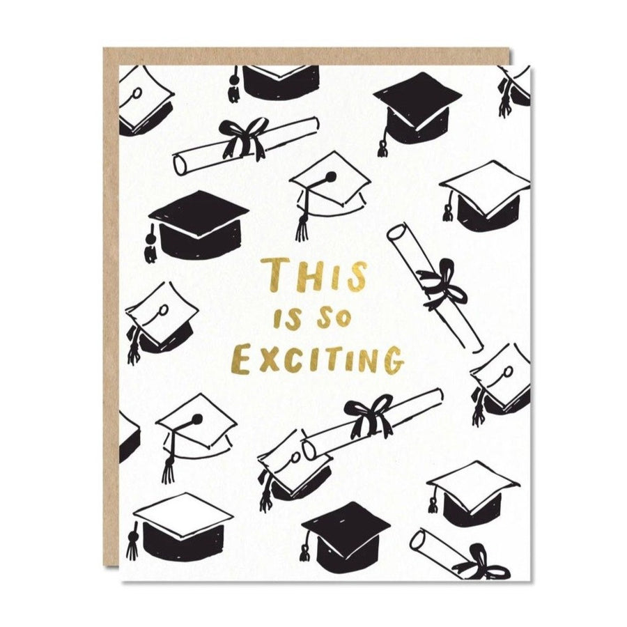 this is so exciting graduation card