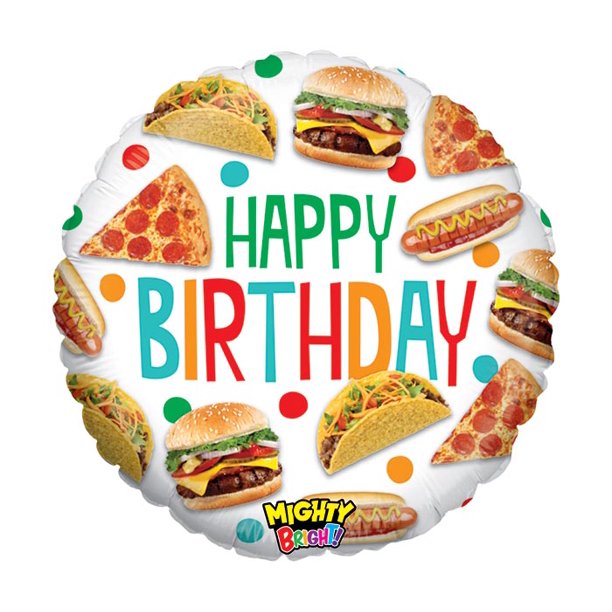 Fast Food Birthday Small Balloon