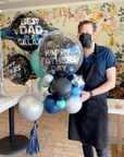 Father's Day Galaxy Balloon Centerpiece