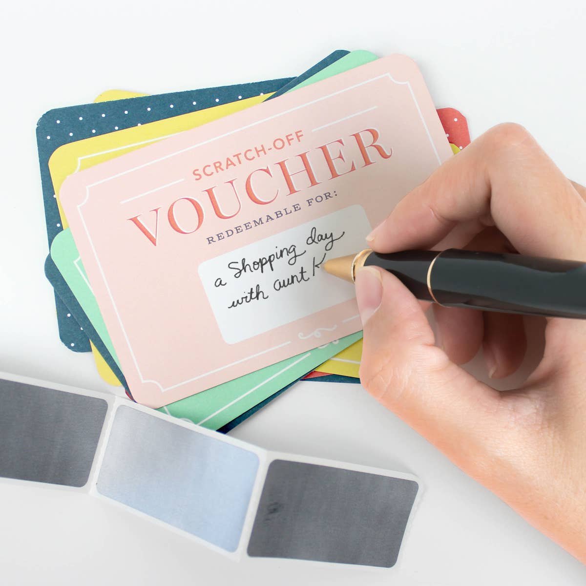 custom scratch off voucher set