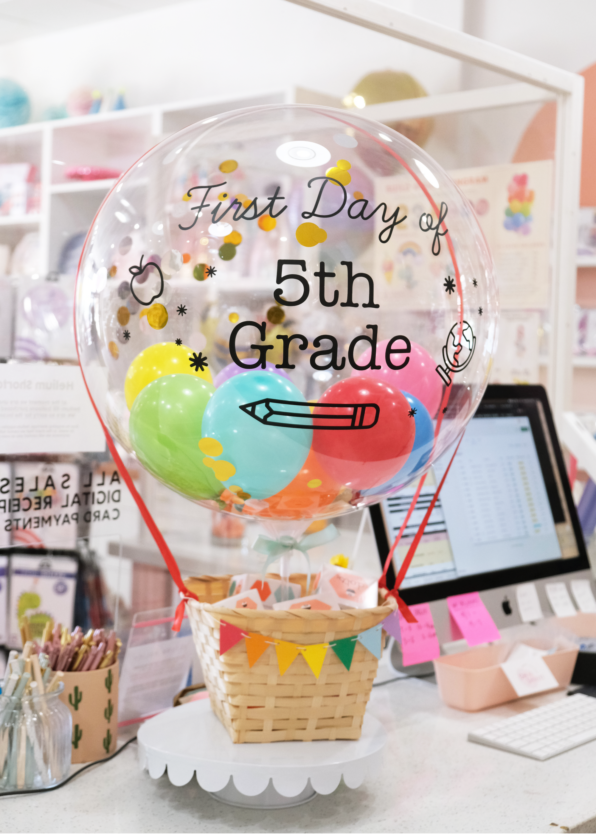 First Day of School Hot Air Balloon