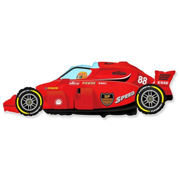 red formula race car balloon
