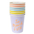 pastel paper cups