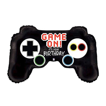 game on it's your birthday video game controller balloon