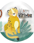 clear orb balloon happy birthday cheetah
