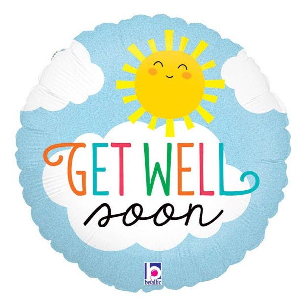 Get Well Soon Sunshine Small Balloon