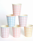 Gingham Cups