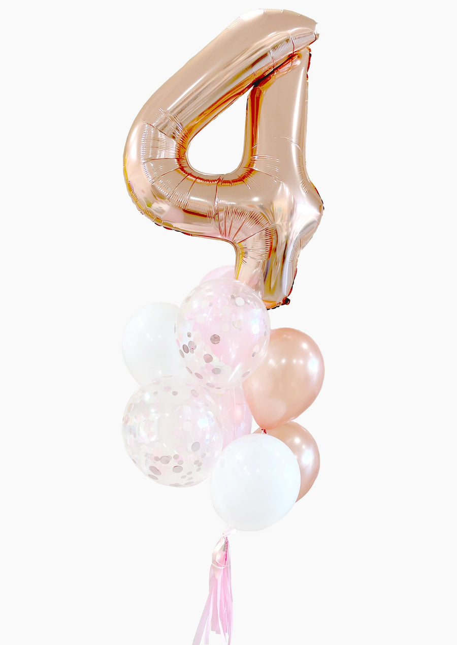 Birthday Glow Balloongram (Single Number)