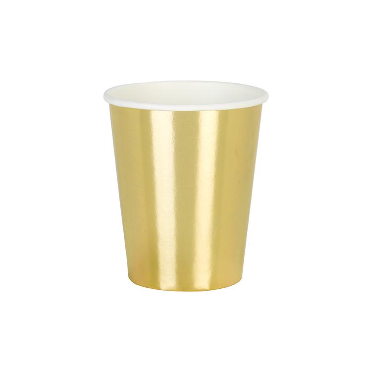 gold paper cup