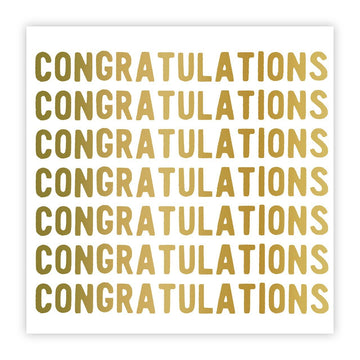 Gold Congratulations Napkins