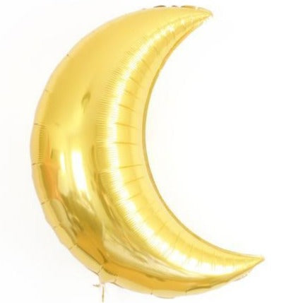 gold crescent moon balloon