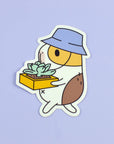 Guinea Pig Succulent Gardener Vinyl Sticker