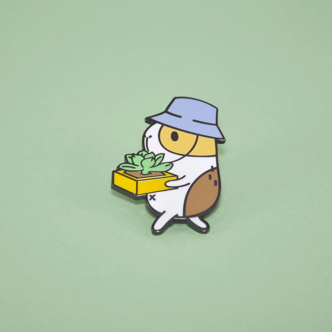 Guinea Pig Succulent Enamel Pin