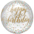 happy birthday confetti balloon