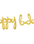 Happy Bday Script Letter Balloon Sign