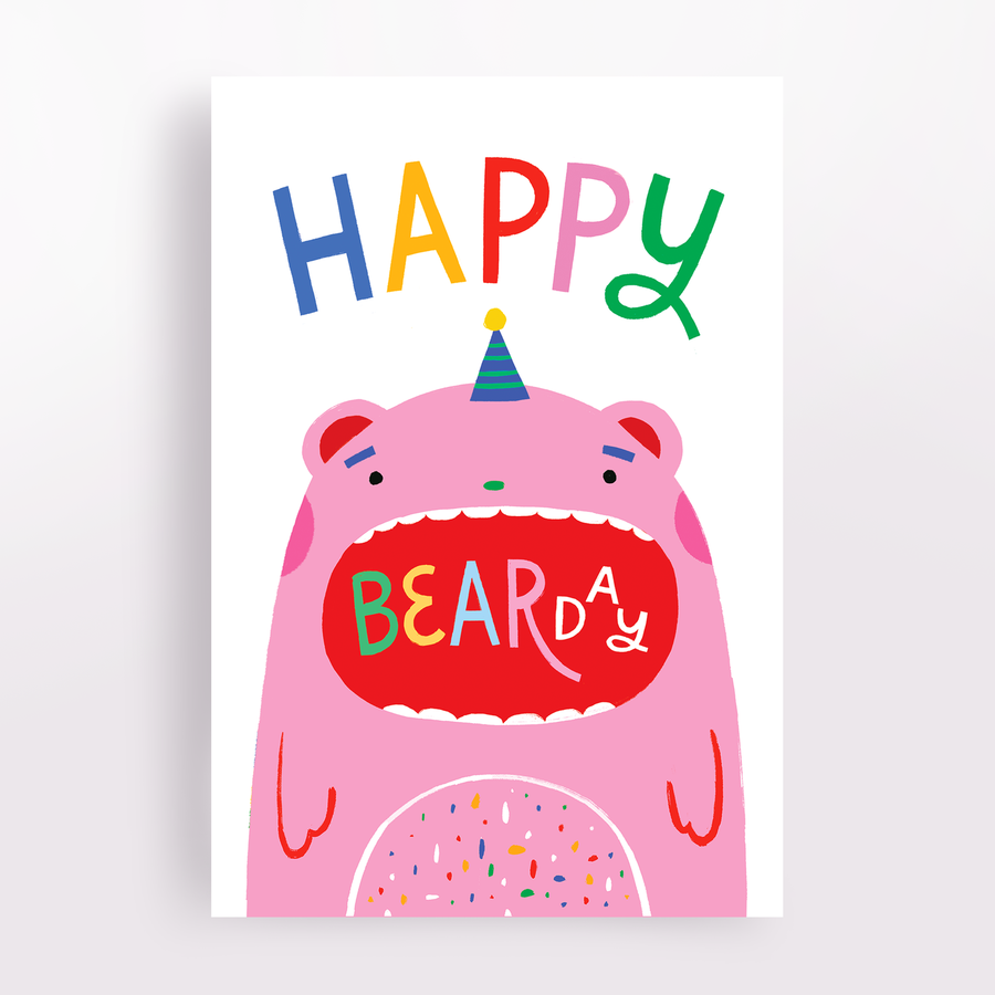 Happy Bear-day Greeting Card