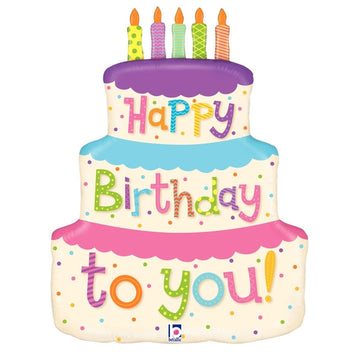 Happy Birthday To You Cake Balloon