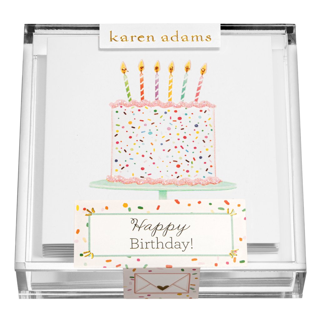 Happy Birthday Cake Acrylic Box Enclosures