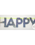 Silver Happy Birthday Banner