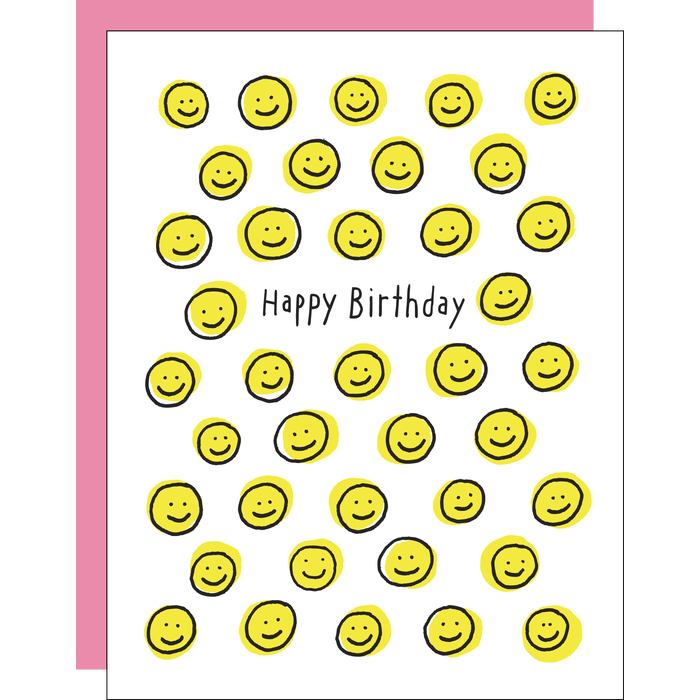 Happy Face Birthday Card