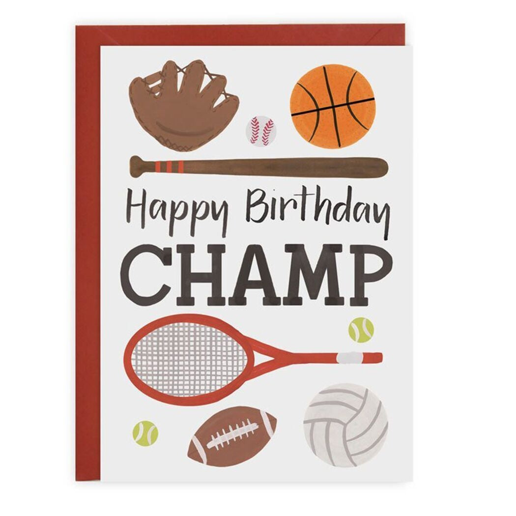 Happy Birthday Champ Card