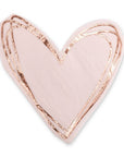 Heart Shaped Blush and Rose Gold Napkins